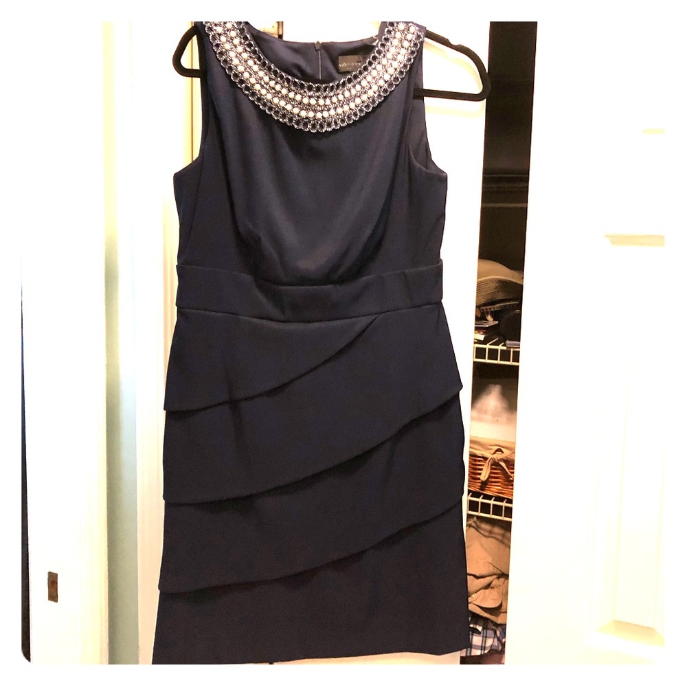 Navy cocktail dress